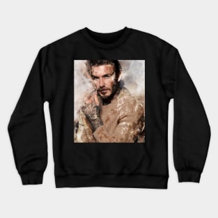 david beckham  Watercolour Painting Crewneck Sweatshirt